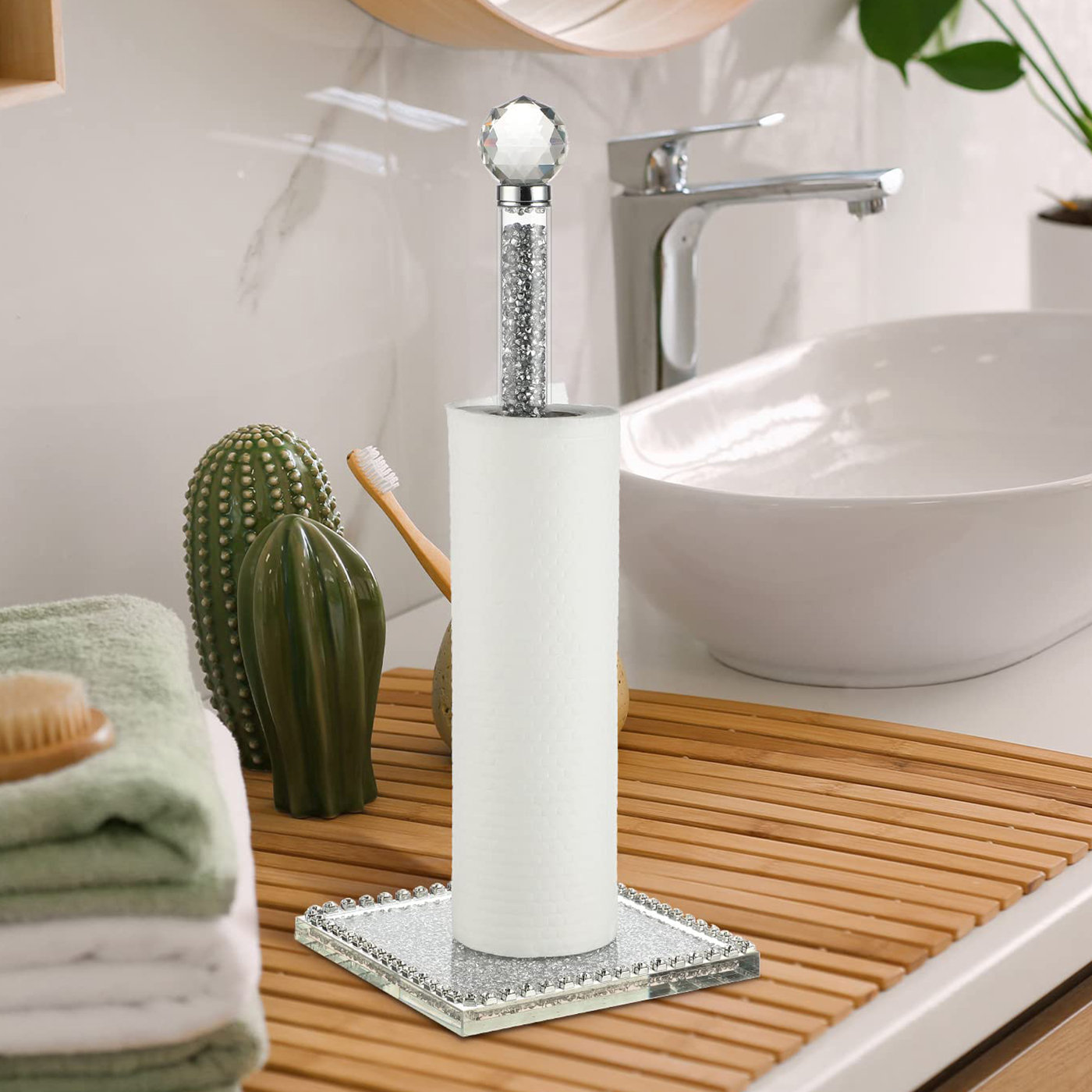 Latitude Run Freestanding Paper Towel Holder Wayfair